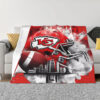 Kansas City Chiefs Blankets FLeece Blanket Throw Blanket 5 kansas city chiefs blankets fleece blanket throw blanket v83