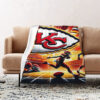 Kansas City Chiefs Blankets FLeece Blanket Throw Blanket 6 kansas city chiefs blankets fleece blanket throw blanket v98
