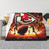 Kansas City Chiefs Blankets Sherpa Blanket Throw Blanket 6 kansas city chiefs blankets sherpa blanket throw blanket v103