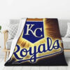 Kansas City Royals Blanket FLeece Blanket Throw Blanket 6 kansas city royals blanket fleece blanket throw blanket v64