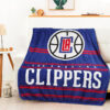 LA Clippers Blankets Sherpa Blanket Throw Blanket 6 la clippers blankets sherpa blanket throw blanket v2
