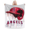 Los Angeles Angels Blankets FLeece Blanket Throw Blanket 5 los angeles angels blankets fleece blanket throw blanket v55