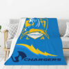 Los Angeles Chargers Blanket FLeece Blanket Throw Blanket 6 los angeles chargers blanket fleece blanket throw blanket v6