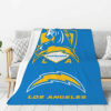 Los Angeles Chargers Blankets Sherpa Blanket Throw Blanket 6 los angeles chargers blankets sherpa blanket throw blanket v57