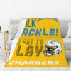 Los Angeles Chargers Blankets Sherpa Blanket Throw Blanket 5 los angeles chargers blankets sherpa blanket throw blanket v9
