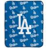 Los Angeles Dodgers Blanket Sherpa Blanket Throw Blanket 5 los angeles dodgers blanket sherpa blanket throw blanket v9