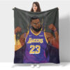 Los Angeles Lakers Blanket FLeece Blanket Throw Blanket 5 los angeles lakers blanket fleece blanket throw blanket v66