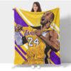 Los Angeles Lakers Blanket Sherpa Blanket Throw Blanket 5 los angeles lakers blanket sherpa blanket throw blanket v4