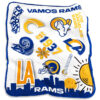 Los Angeles Rams Blanket FLeece Blanket Throw Blanket 6 los angeles rams blanket fleece blanket throw blanket v5