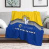 Los Angeles Rams Blanket Sherpa Blanket Throw Blanket 5 los angeles rams blanket sherpa blanket throw blanket v41