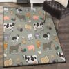 Mammal Playroom Rug Farm Animals Rug 4 mammal playroom rug farm animals rug