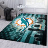 Miami Dolphins Rugs Miami Dolphins Carpets NFL Rug Living Room Area Rug Indoor Rugs 3 miami dolphins area rug bath rug floor rug regtangle carpet home decor ver 1229