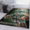 Miami Dolphins Area Rug Miami Dolphins Carpet NFL Carpet Dining Room Rugs Indoor Rugs 4 miami dolphins area rug living room rug floor rug regtangle carpet home decor ver 1238