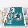 Miami Dolphins Blanket FLeece Blanket Throw Blanket 6 miami dolphins blanket fleece blanket throw blanket v102