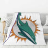 Miami Dolphins Blanket FLeece Blanket Throw Blanket 5 miami dolphins blanket fleece blanket throw blanket v105