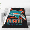 Miami Dolphins Blanket FLeece Blanket Throw Blanket 5 miami dolphins blanket fleece blanket throw blanket v13