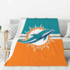 Miami Dolphins Blanket FLeece Blanket Throw Blanket 6 miami dolphins blanket fleece blanket throw blanket v16