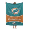 Miami Dolphins Blanket FLeece Blanket Throw Blanket 6 miami dolphins blanket fleece blanket throw blanket v19