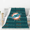 Miami Dolphins Blanket FLeece Blanket Throw Blanket 6 miami dolphins blanket fleece blanket throw blanket v21