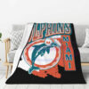 Miami Dolphins Blanket FLeece Blanket Throw Blanket 6 miami dolphins blanket fleece blanket throw blanket v23