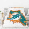 Miami Dolphins Blanket FLeece Blanket Throw Blanket 6 miami dolphins blanket fleece blanket throw blanket v74