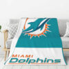 Miami Dolphins Blanket FLeece Blanket Throw Blanket 6 miami dolphins blanket fleece blanket throw blanket v76