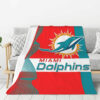 Miami Dolphins Blanket Sherpa Blanket Throw Blanket 6 miami dolphins blanket sherpa blanket throw blanket v101