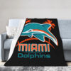 Miami Dolphins Blanket Sherpa Blanket Throw Blanket 5 miami dolphins blanket sherpa blanket throw blanket v25