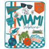 Miami Dolphins Blanket Sherpa Blanket Throw Blanket 5 miami dolphins blanket sherpa blanket throw blanket v34