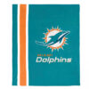 Miami Dolphins Blanket Sherpa Blanket Throw Blanket 6 miami dolphins blanket sherpa blanket throw blanket v42