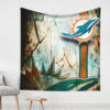 Miami Dolphins Blanket Sherpa Blanket Throw Blanket 5 miami dolphins blanket sherpa blanket throw blanket v58