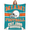 Miami Dolphins Blanket Sherpa Blanket Throw Blanket 5 miami dolphins blanket sherpa blanket throw blanket v93