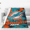 Miami Dolphins Blankets FLeece Blanket Throw Blanket 6 miami dolphins blankets fleece blanket throw blanket v54