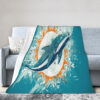Miami Dolphins Blankets FLeece Blanket Throw Blanket 5 miami dolphins blankets fleece blanket throw blanket v59