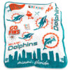 Miami Dolphins Blankets FLeece Blanket Throw Blanket 5 miami dolphins blankets fleece blanket throw blanket v63