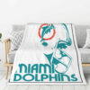 Miami Dolphins Blankets Sherpa Blanket Throw Blanket 6 miami dolphins blankets sherpa blanket throw blanket v50
