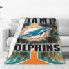 Miami Dolphins Blankets Sherpa Blanket Throw Blanket 6 miami dolphins blankets sherpa blanket throw blanket v53