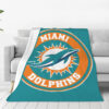 Miami Dolphins Blankets Sherpa Blanket Throw Blanket 5 miami dolphins blankets sherpa blanket throw blanket v70