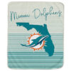 Miami Dolphins Blankets Sherpa Blanket Throw Blanket 5 miami dolphins blankets sherpa blanket throw blanket v92