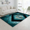 Miami Dolphins Rugs Miami Dolphins Carpets NFL Area Rug Dining Room Rug Indoor Rug 4 miami dolphins rug living room rug floor rug regtangle carpet home decor ver 1279