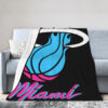 Miami Heat Blankets Sherpa Blanket Throw Blanket 6 miami heat blankets sherpa blanket throw blanket v16
