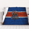 Miami Marlins Blanket FLeece Blanket Throw Blanket 6 miami marlins blanket fleece blanket throw blanket v39