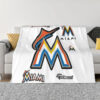Miami Marlins Blanket FLeece Blanket Throw Blanket 5 miami marlins blanket fleece blanket throw blanket v40