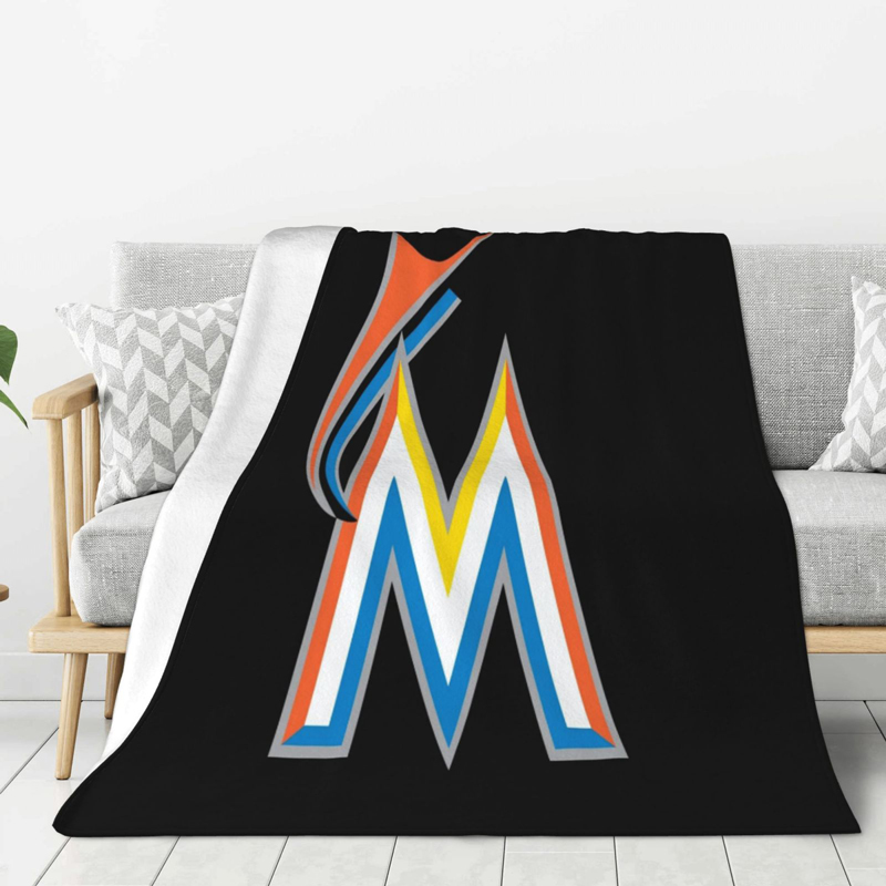 miami-marlins-blanket-sherpa-blanket-throw-blanket-v14 miami marlins blanket sherpa blanket throw blanket v14