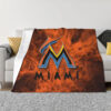 Miami Marlins Blanket Sherpa Blanket Throw Blanket 6 miami marlins blanket sherpa blanket throw blanket v19