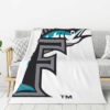 Miami Marlins Blanket Sherpa Blanket Throw Blanket 6 miami marlins blanket sherpa blanket throw blanket v49