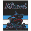 Miami Marlins Blanket Sherpa Blanket Throw Blanket 5 miami marlins blanket sherpa blanket throw blanket v51