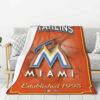 Miami Marlins Blanket Sherpa Blanket Throw Blanket 5 miami marlins blanket sherpa blanket throw blanket v6