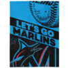 Miami Marlins Blankets FLeece Blanket Throw Blanket 6 miami marlins blankets fleece blanket throw blanket v47