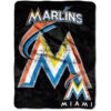 Miami Marlins Blankets Sherpa Blanket Throw Blanket 5 miami marlins blankets sherpa blanket throw blanket v11